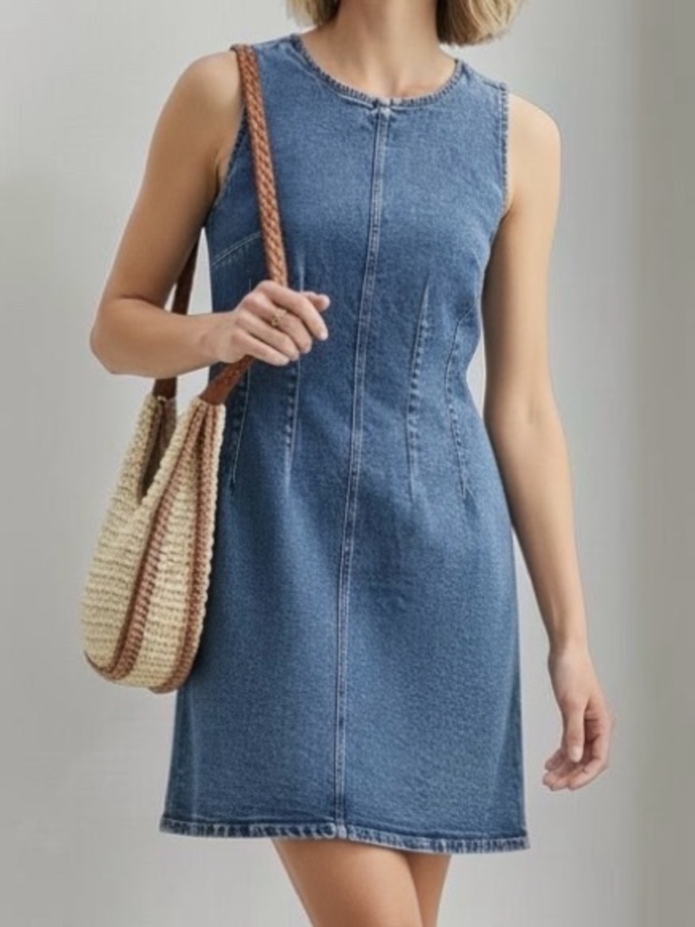 Fourth + Bay Blue Denim Mini Dress